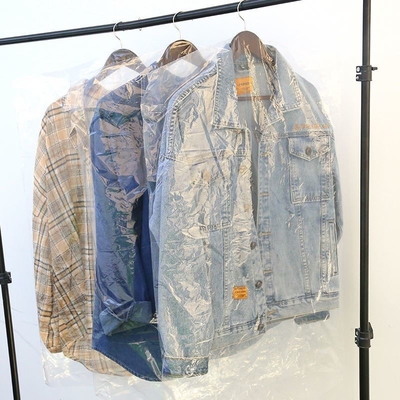 Bolsas de plástico transparentes no tóxicas para ropa a prueba de polvo para el almacenamiento de prendas de vestir