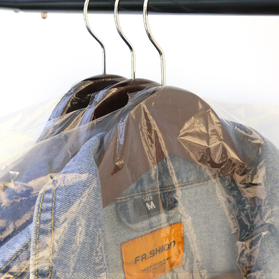 Bolsas de embalaje de prendas de vestir de plástico resistentes al agua y al polvo para almacenamiento de trajes y vestidos OEM