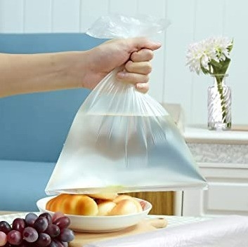 Bolsas de plástico transparente para productos de 5-40 micras de espesor Ideal para el almacenamiento de panes, frutas y verduras