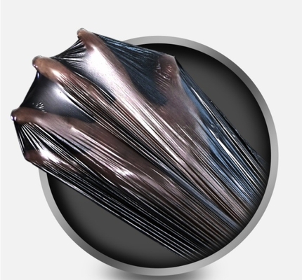 Bolsas de basura selladas con estrellas fuertes de HDPE/LDPE/LLDPE negras para el revestimiento de cestas de residuos de oficina