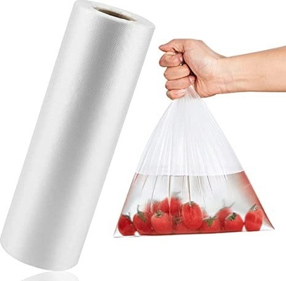 Producir bolsas de papel HDPE de alta densidad para el supermercado Impresión del logotipo del cliente o a petición