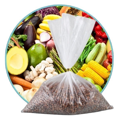 Bolsas congeladoras de plástico de grado alimenticio para la producción masiva de alimentos secos para el hogar y el supermercado