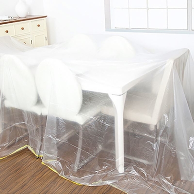 Tamaño personalizado Capa de polvo de película transparente desechable para muebles y aire acondicionado