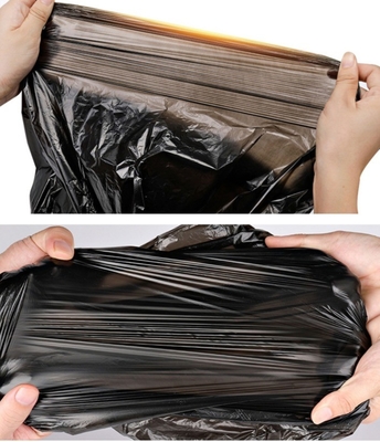 HDPE/LDPE/LLDPE Bolsas de basura portátiles desechables con fondo sellado