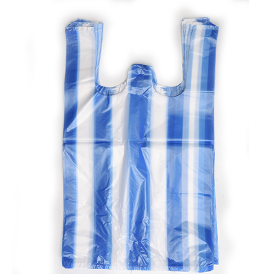 Bolsas de compras de plástico de camisetas de HDPE LDPE LLDPE personalizadas