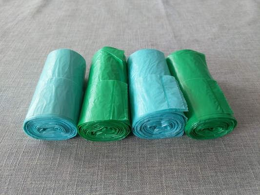 Estructura del material HDPE/LDPE Sello estelar Bolsa de basura de plástico ecológica y certificada