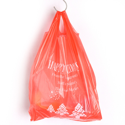 Bolso de chaleco impreso a medida para productos domésticos en el supermercado de color Material engrosado