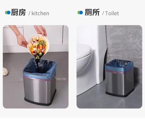 Cisterna de basura de plástico para el hogar con mango de diseño duradero y conveniente