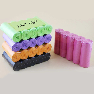OEM aceptado Compostable maíz de almidón biodegradable de plástico bolso de camiseta para la basura