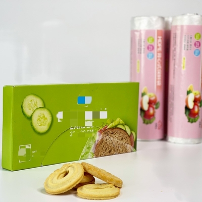 Bolsa de plástico biodegradable de plástico PE en rollo para protección clara y fresca