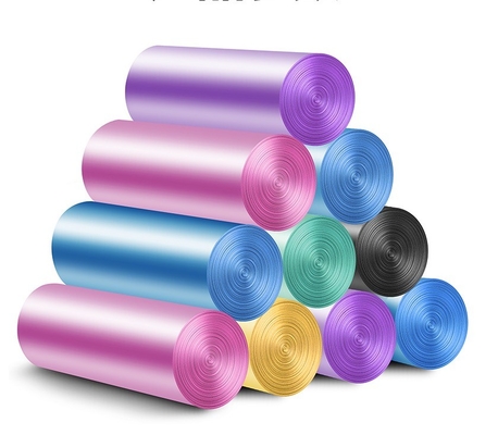 Bolsas reutilizables en rollo de plástico biodegradable de tipo chaleco PE personalizado para supermercados