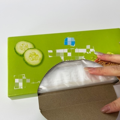 Bolsa de plástico biodegradable de plástico PE en rollo para protección clara y fresca
