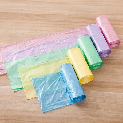 Bolsas reutilizables en rollo de plástico biodegradable de tipo chaleco PE personalizado para supermercados
