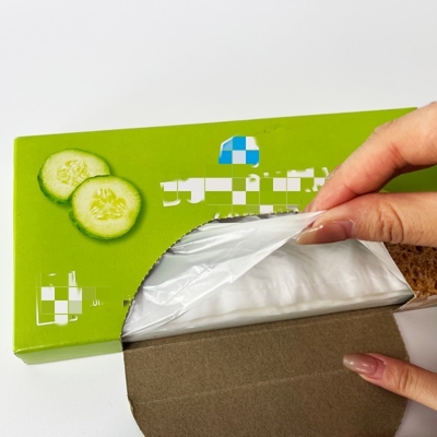 Bolsa de plástico biodegradable de plástico PE en rollo para protección clara y fresca