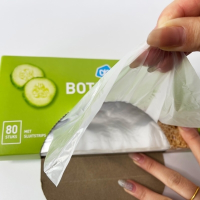 Bolsa de plástico biodegradable de plástico PE en rollo para protección clara y fresca