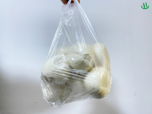 Bolsas transparentes de HDPE para vegetales bolsas de plástico resistentes al desgarro de HDPE/LDPE/LLDPE de supermercado