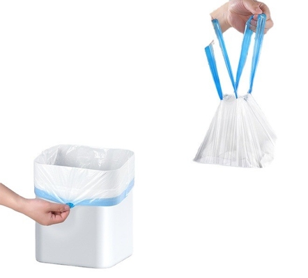 Coloridas cuerdas de tracción Bolsas de basura Contenedor de contenedores para 5 13 30 39 galones de basura Bolsa de plástico