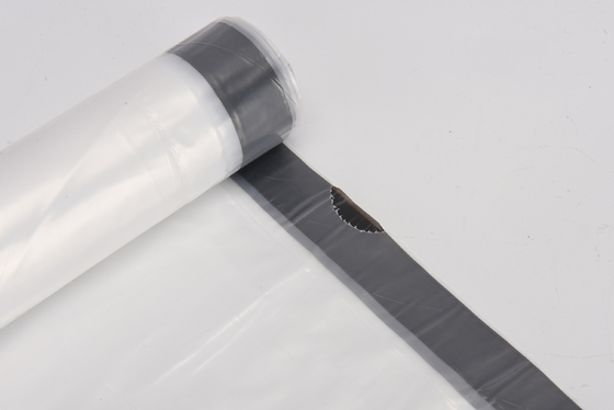 HDPE LDPE MDPE Bolso de fondo cuadrado de oficina de hogar portátil de cierre automático de cuerda de tira Bolso de plástico