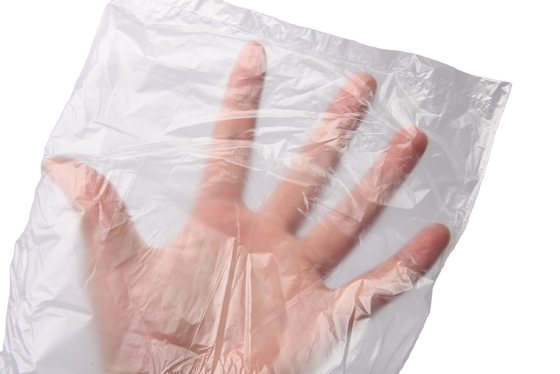 Bolsas de plástico transparente de color beige en rollo para protección de la frescura de grado alimenticio para el hogar a granel