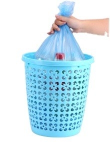 Rechazo de cuerda de tira Compostable Biodegradable Bolsa de basura para el hogar 5 13 30 39 galones de basura