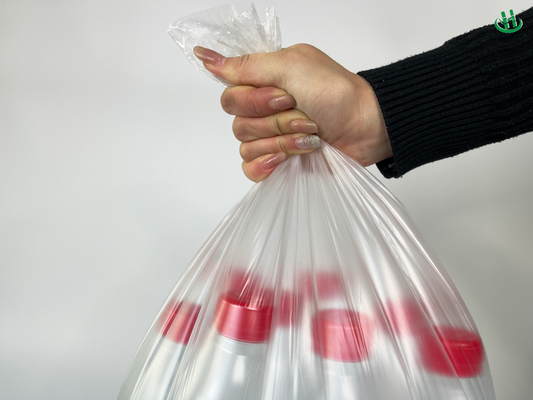 Bolsa de plástico espesa para el hogar 5-100 mic Espesor de chaleco de cuatro colores Selección de basura