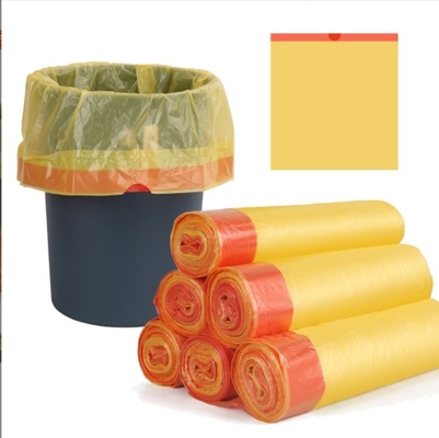 HDPE/LDPE/LLDPE/MDPE Bolsa de basura con cuerda de tira para la cocina Sala de estar Inodoro personalizado