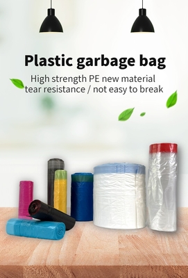 OK Compost Certificado Personalización de masa de cuerdas de dibujo Bolsas de basura de cocina para logotipo personalizado