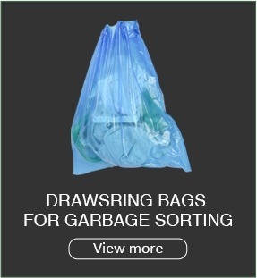 OK Compost Certificado Personalización de masa de cuerdas de dibujo Bolsas de basura de cocina para logotipo personalizado