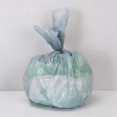 Impresión offset Manejo de la superficie Bolsa de basura de plástico LDPE en rollo para la lata de basura beige
