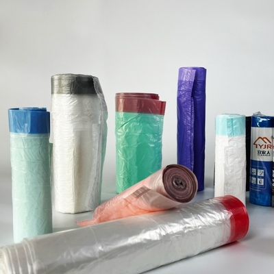Bolsas de basura de plástico HDPE plegadas individualmente en rollo por pedido personalizado