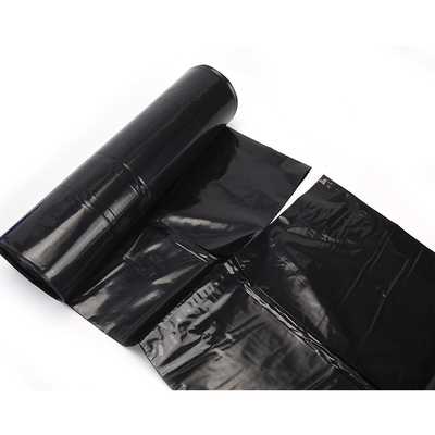 Saco de basura de construcción 120L HDPE 100L con cuerda de tracción para productos domésticos