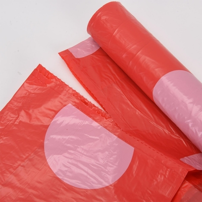 5-50 Micros de espesor Verde Impresión de logotipo personalizado Naranja Bolsa de basura de plástico perfumada