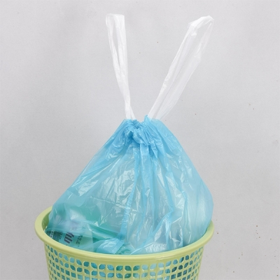 Pedido personalizado Aceptado Carga pesada Beige 13 galones Bolsas de basura de plástico rollo para reciclaje