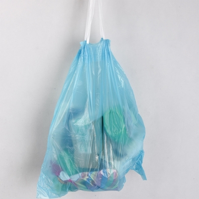 Pedido personalizado Aceptado Carga pesada Beige 13 galones Bolsas de basura de plástico rollo para reciclaje