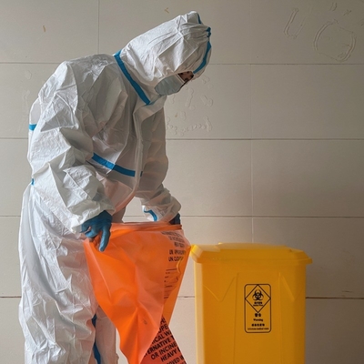 Bolsas de basura de fondo de alta resistencia con certificado de compost