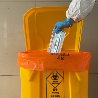Bolsa de contenedor de contenedores de basura de desechos médicos de HDPE/LDPE/LLDPE impreso offset con diseño personalizado