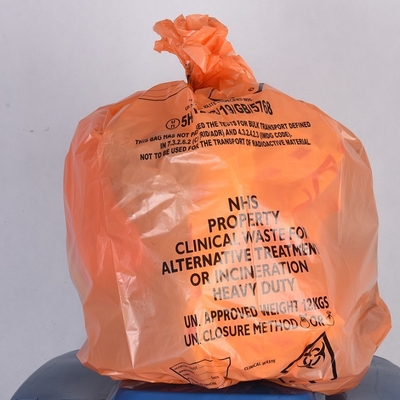 Bolsa de contenedor de contenedores de basura de desechos médicos de HDPE/LDPE/LLDPE impreso offset con diseño personalizado