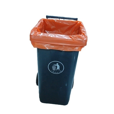 Bolsa de basura de plástico grande de 100L negro reutilizable en rollo para 55 galones y impresión offset