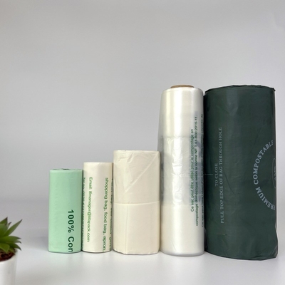 Bolsa de camisetas biodegradable en rollo hecha de material PBAT para envases ecológicos