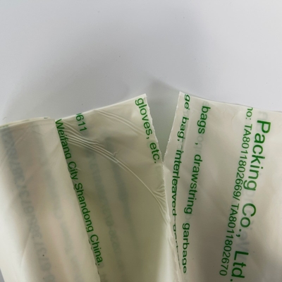 Bolsa de camisetas biodegradable en rollo hecha de material PBAT para envases ecológicos