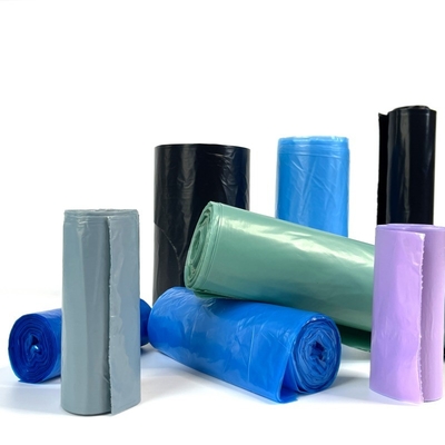 Bolsas de basura de plástico impresa a medida fabricadas directamente en rollos biodegradables