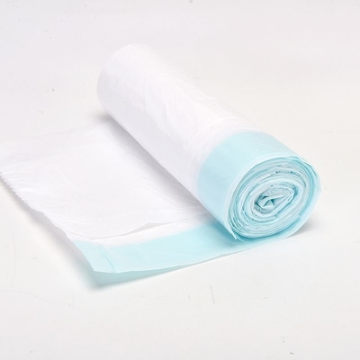 Fabrica sacos de basura negros con cuerda de tracción HDPE/LDPE/LLDPE para residuos de basura