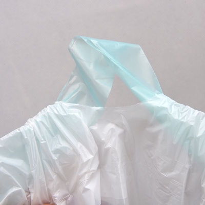 Fabrica sacos de basura negros con cuerda de tracción HDPE/LDPE/LLDPE para residuos de basura