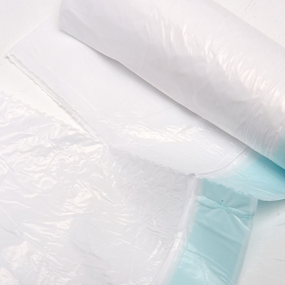 Fabrica sacos de basura negros con cuerda de tracción HDPE/LDPE/LLDPE para residuos de basura