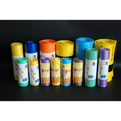 Bolsas de basura de plástico de HDPE/LDPE/LLDPE fabricadas con un grosor de 5-100 micras