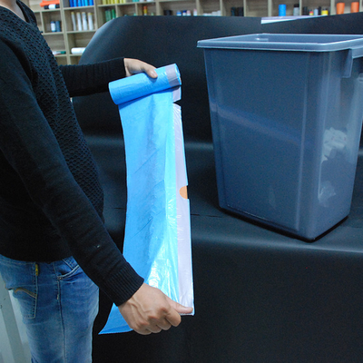 Bolsas de basura desechables de cuerdas de tiro Bolsas de basura de cocina con certificado de compostaje