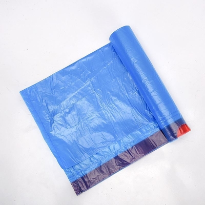 Bolsas de basura de plástico de cuerdas de dibujo gruesas y coloridas en rollo para la gestión limpia de residuos