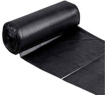 Bolsas de basura de alta calidad de alta calidad de HDPE con correa de tirón con certificación de compost OK