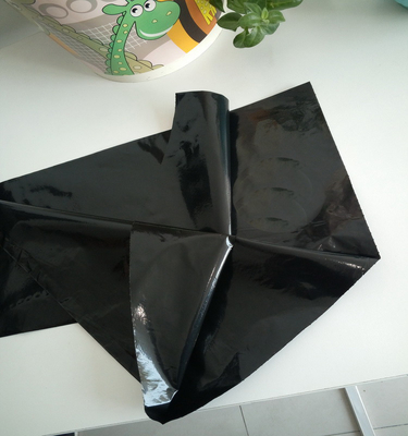Se aceptan pedidos personalizados Bolsas de basura de plástico LDPE negras extra fuertes para desechos de construcción