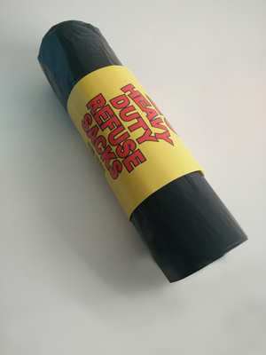 Bolsas negras recicladas en rollos para basura Aceptamos pedidos personalizados 5-100 mic de espesor